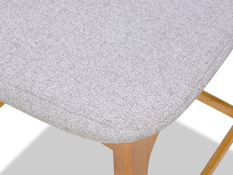Arlo Oak Barstool - Silver - Image 7