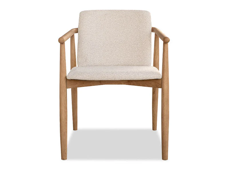 Aston Oak Dining Chair - Fabric - Image 10