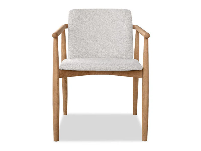 Aston Oak Dining Chair - Fabric - Image 11