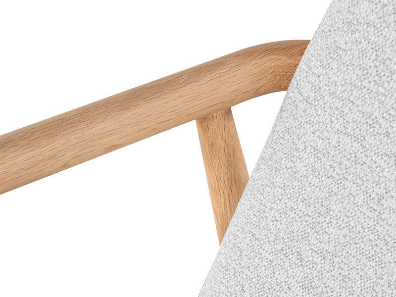 Aston Oak Dining Chair - Fabric - Image 15
