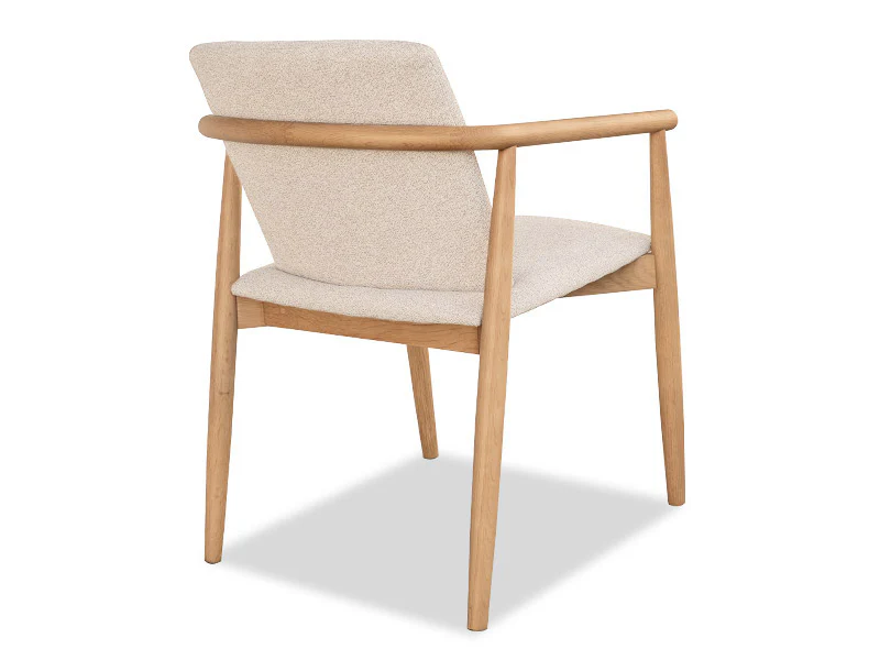 Aston Oak Dining Chair - Fabric - Image 2