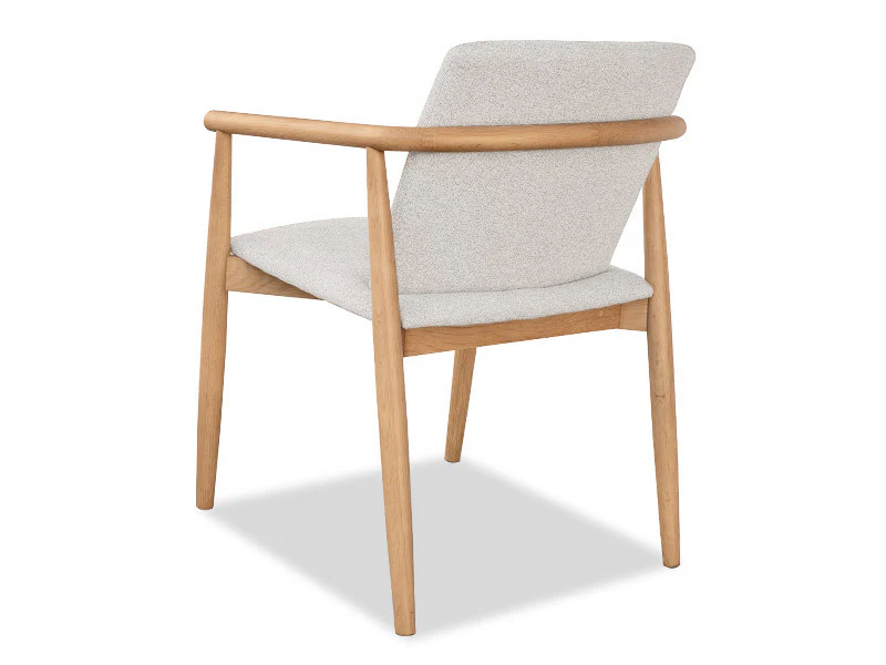 Aston Oak Dining Chair - Fabric - Image 5