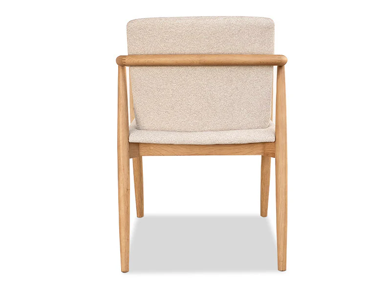 Aston Oak Dining Chair - Fabric - Image 7