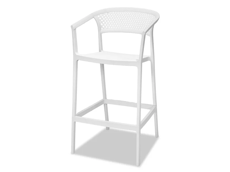Beach Outdoor Barstool - White - Image 2