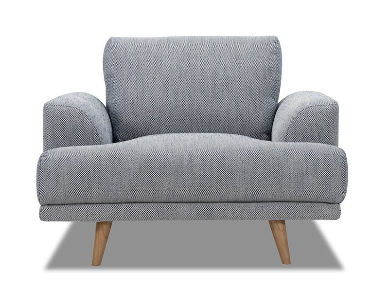 Berlin Armchair - Blue/Grey - Image 3