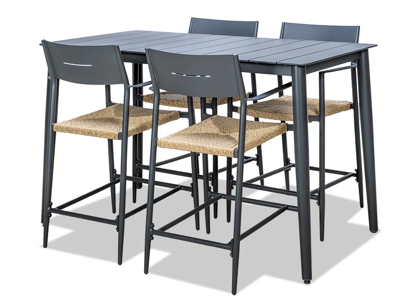 Cairns Outdoor Bar Table Only - Gunmetal - Image 3