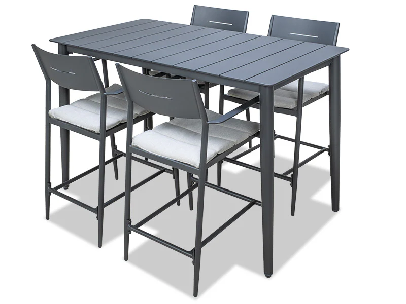 Cairns Outdoor Bar Table Only - Gunmetal - Image 4