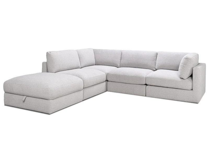 Capella 4 Seater + Ottoman - Storm