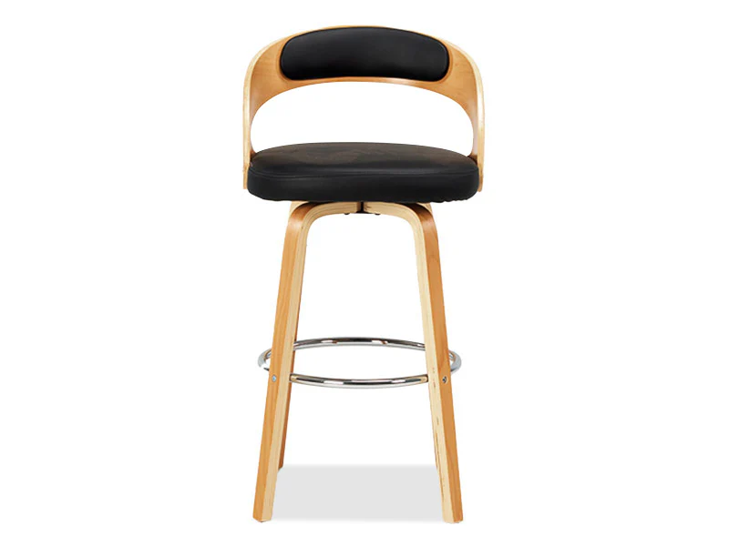 Captain Barstool 4 Legs - Black/Natural