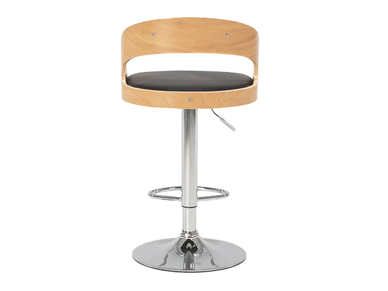 Captain Barstool Gas Lift - Black/Natural - Image 2