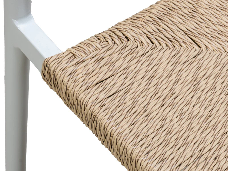 Cott Wicker Outdoor Dining Chair - White - Image 4