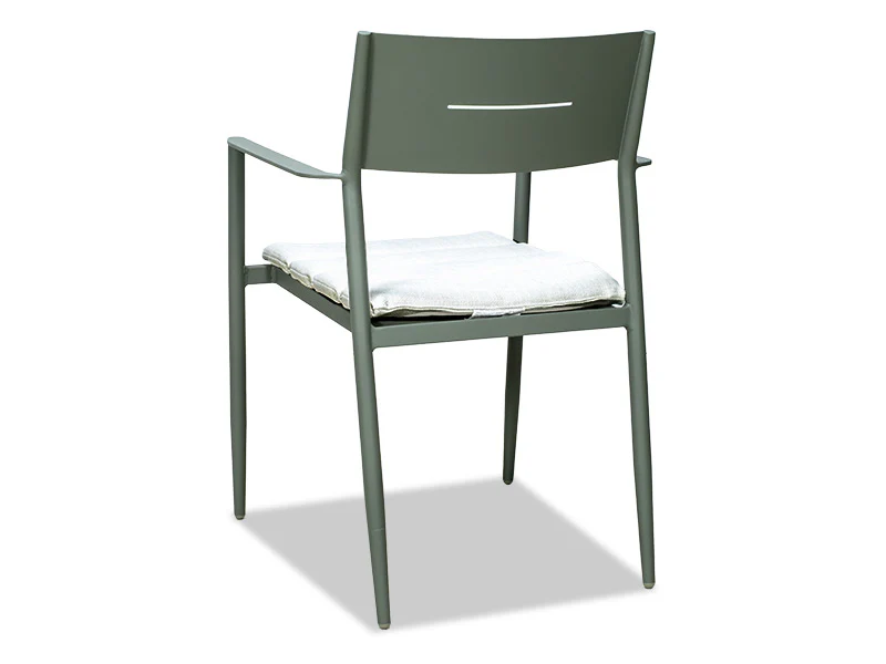 Cottesloe Outdoor Dining Chair with Cushion - Green - Image 2