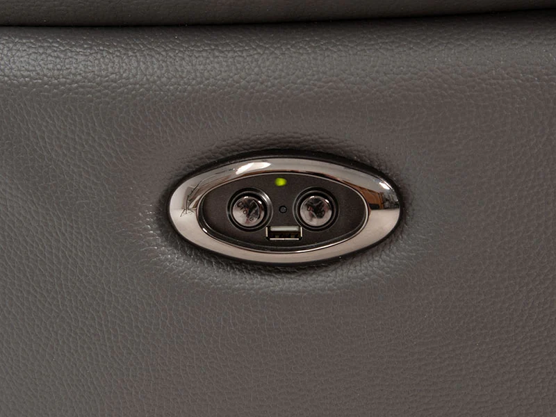 Genoa 1 Seat Leather Electric Recliner - Magnet - Image 4