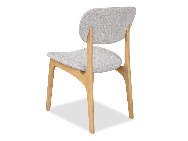 Arlo Oak Dining Chair - Silver - Image 3