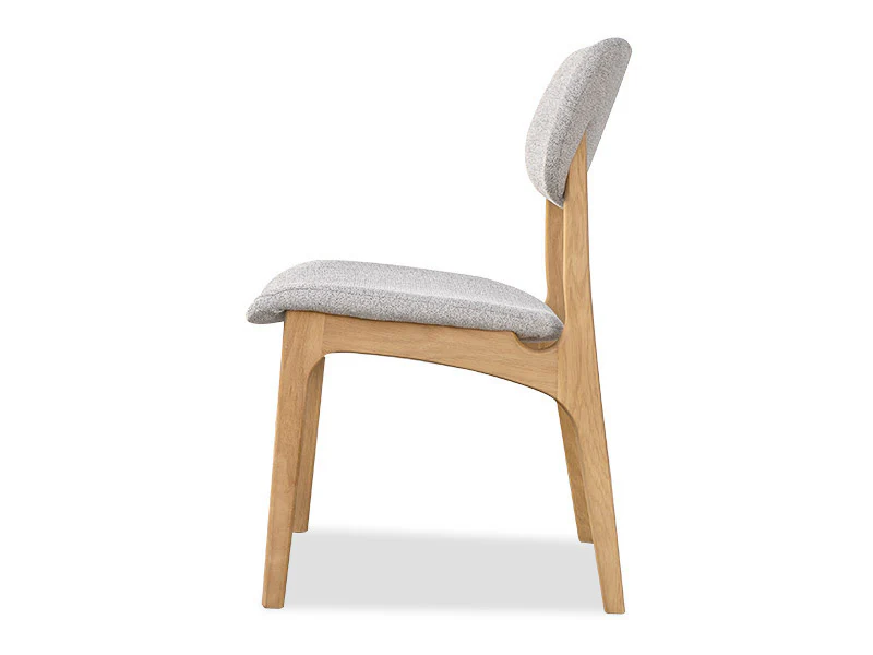 Arlo Oak Dining Chair - Silver - Image 4