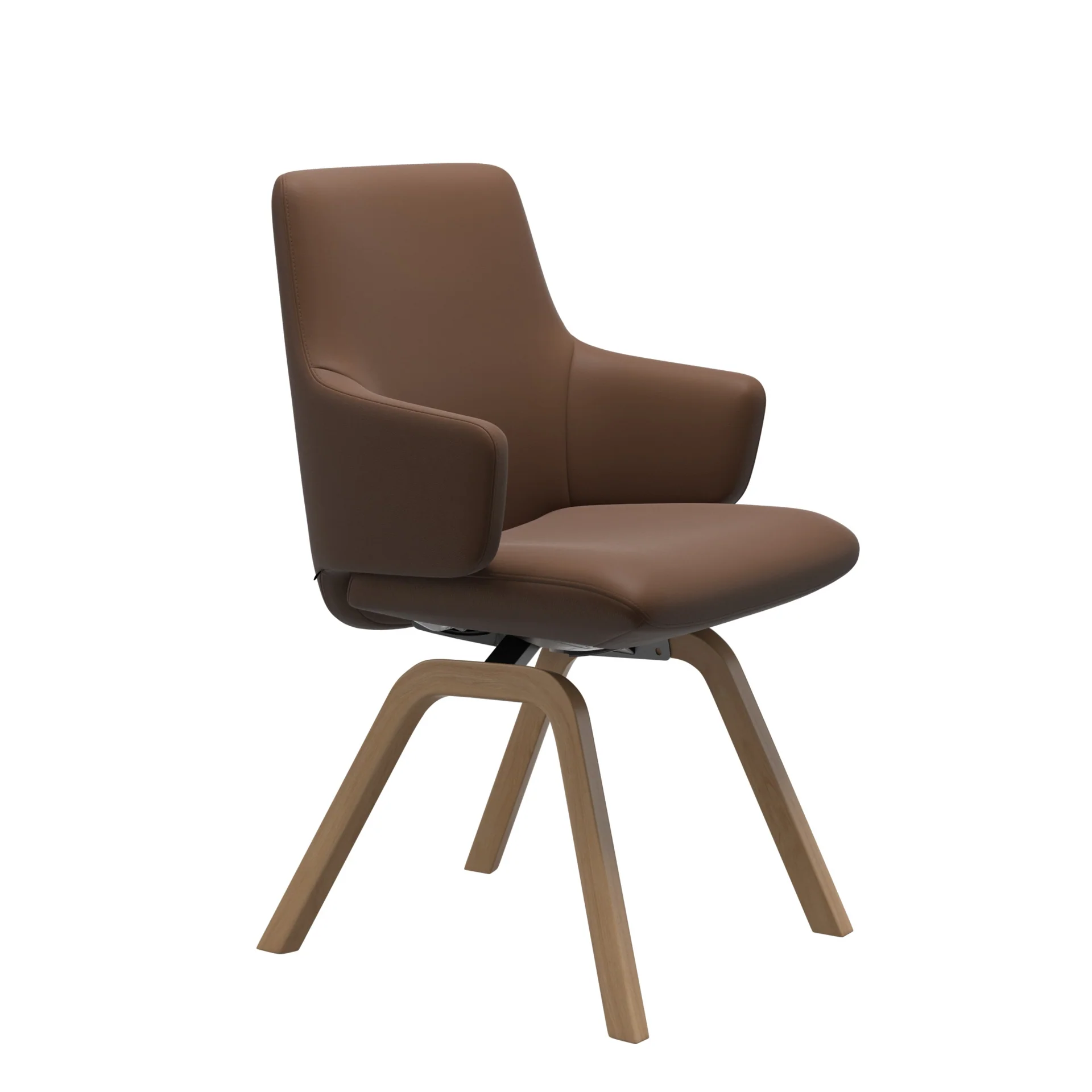 Laurel Dining Chair With Arms - D200 - LB -Leather - Image 4