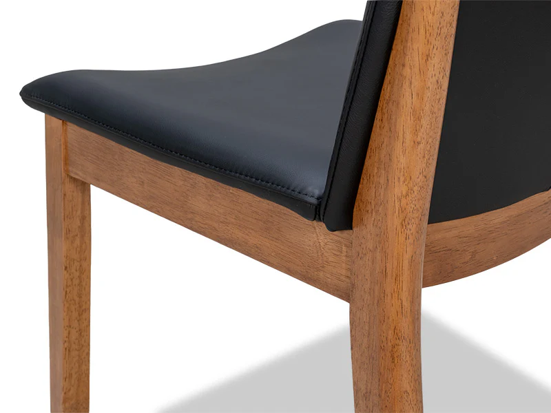 Luca Leather Dining Black - Marri - Image 5