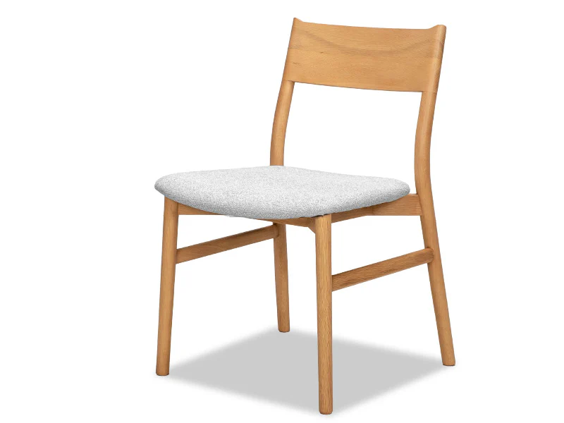 Pisces Oak Dining Chair - Silver - Image 2