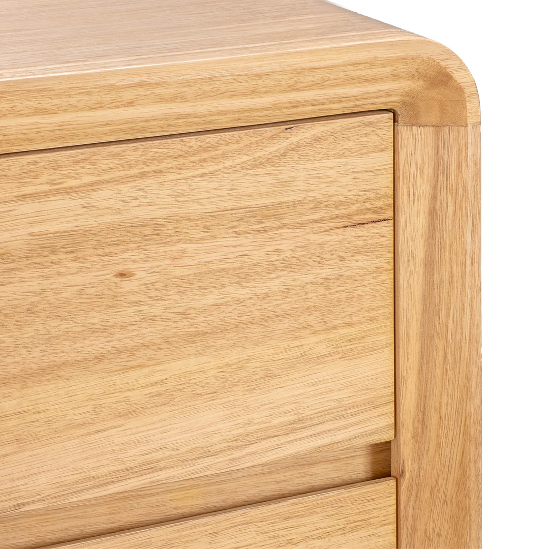 Serpentine Tall Boy - 5 Drawer - Image 3