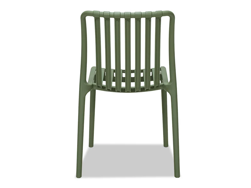 Surf Armless Outdoor Dining Chair - Green - Image 4
