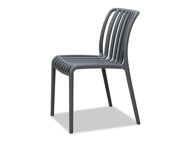 Surf Armless Outdoor Dining Chair - Grey - Image 2