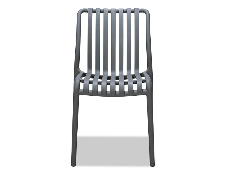 Surf Armless Outdoor Dining Chair - Grey - Image 3
