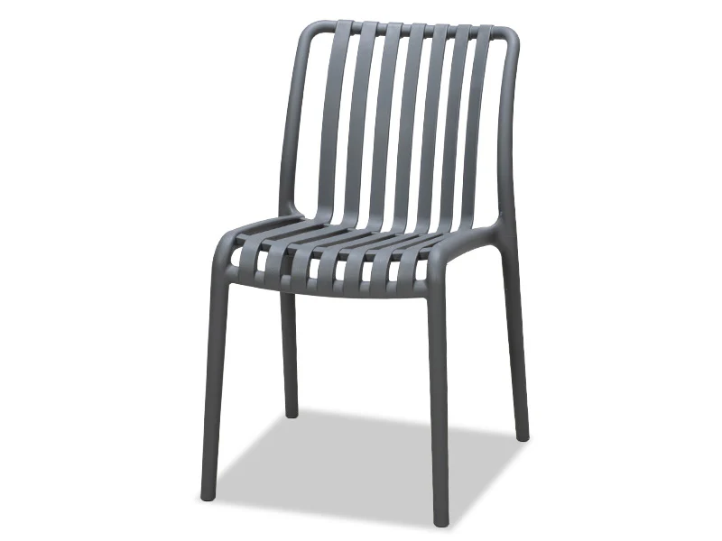 Surf Armless Outdoor Dining Chair - Grey - Image 4