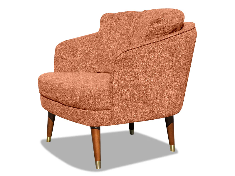 Tatum Accent Chair - Terracotta - Image 2