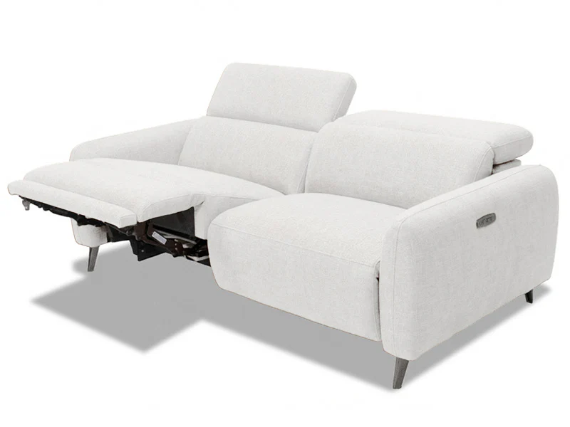 Uptown Dual Recliner - Light Grey - Image 5