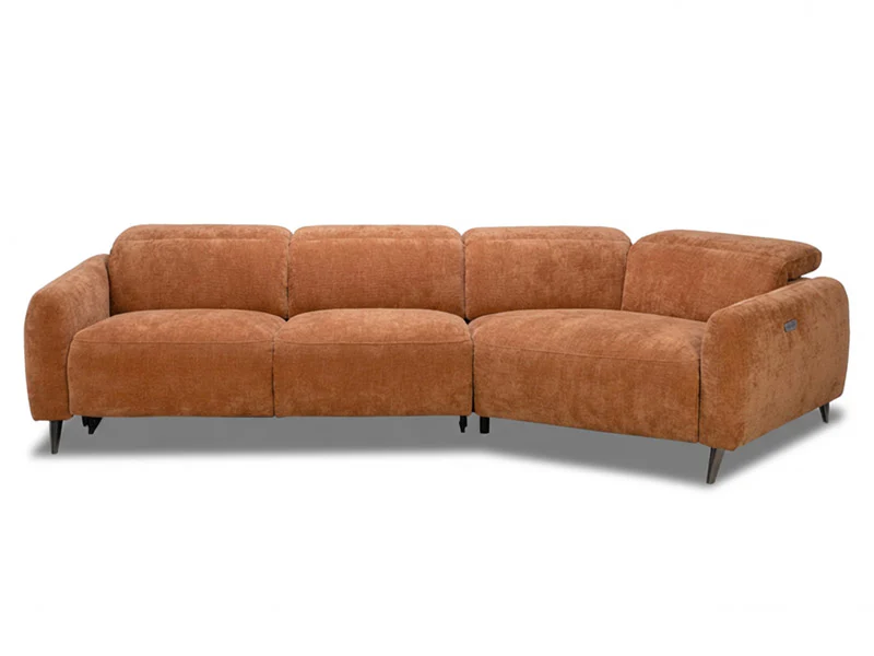 Uptown 3 Seat Recliner Chaise - Caramel - Image 10
