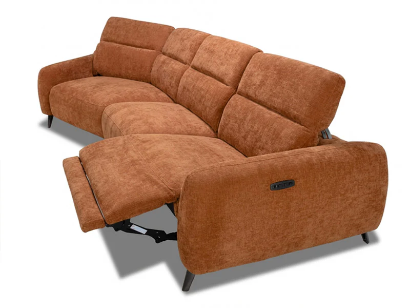 Uptown 3 Seat Recliner Chaise - Caramel - Image 3