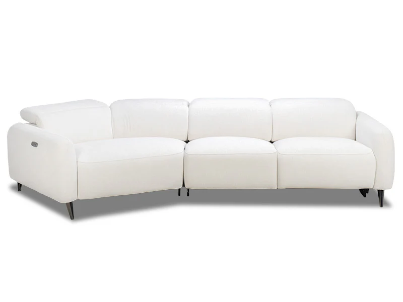 Uptown 3 Seat Recliner Chaise - Light Grey - Image 9