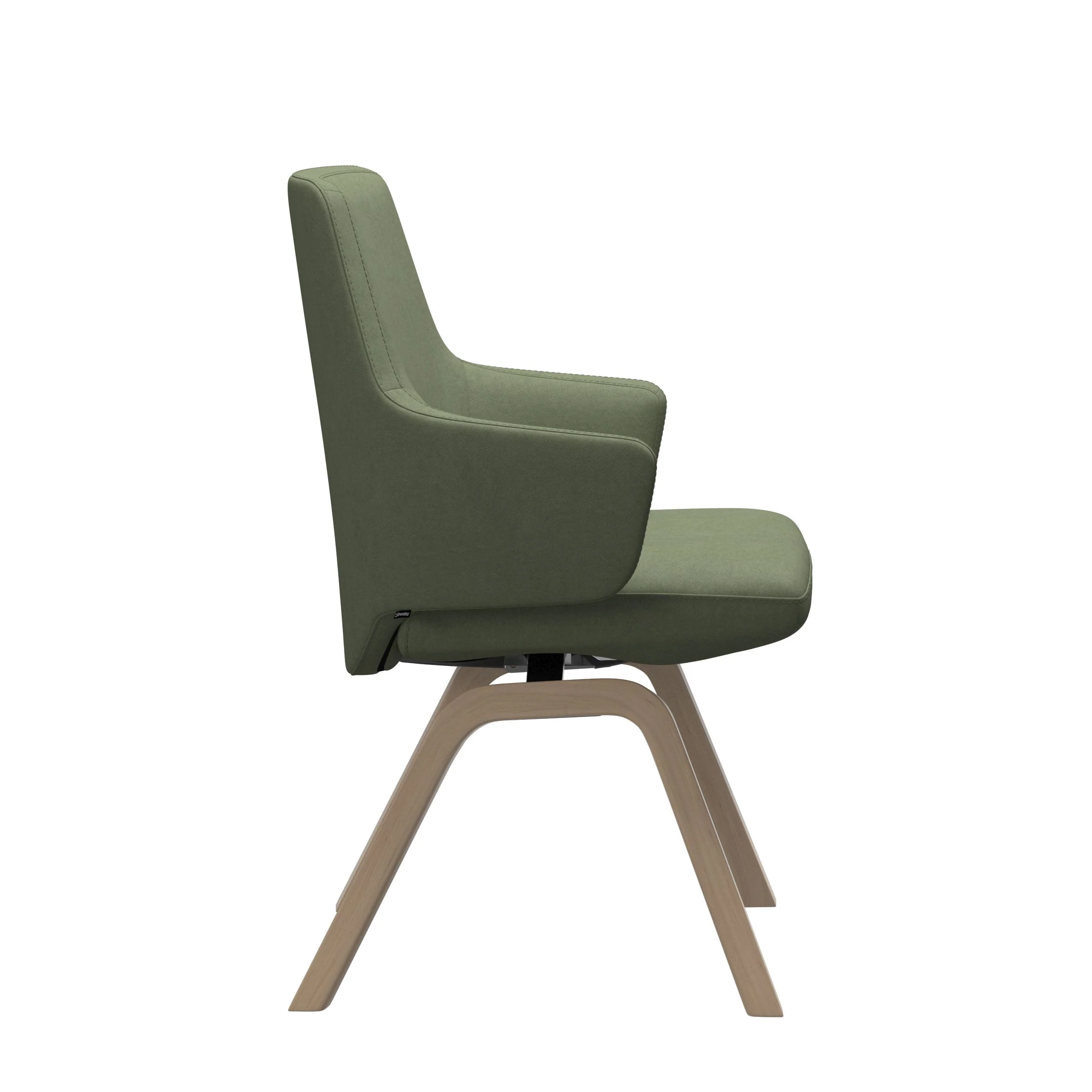 Vanilla Dining Chair With Arms - D200 - LB - Fabric - Image 2