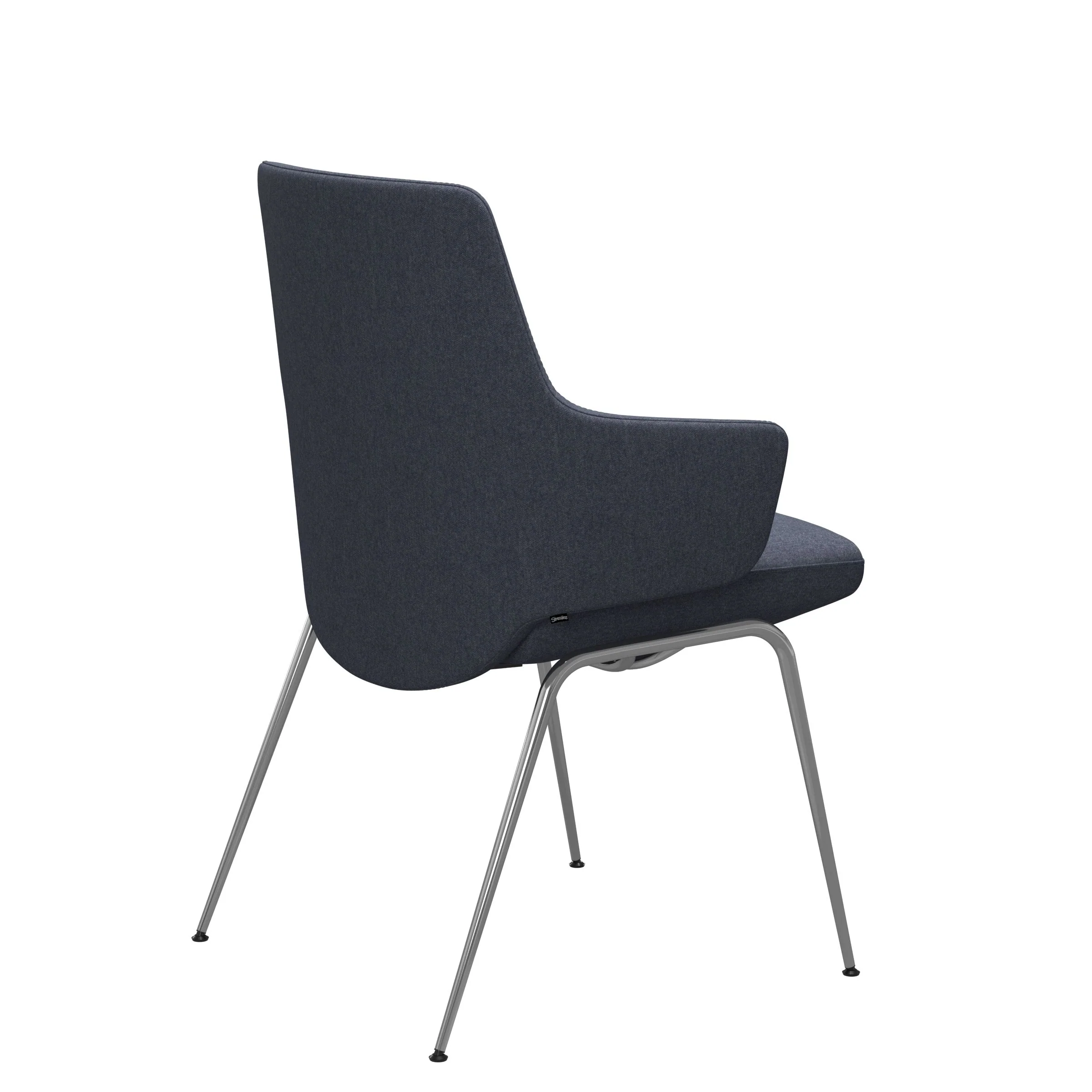 Vanilla Dining Chair With Arms - D300 - LB - Fabric - Image 3