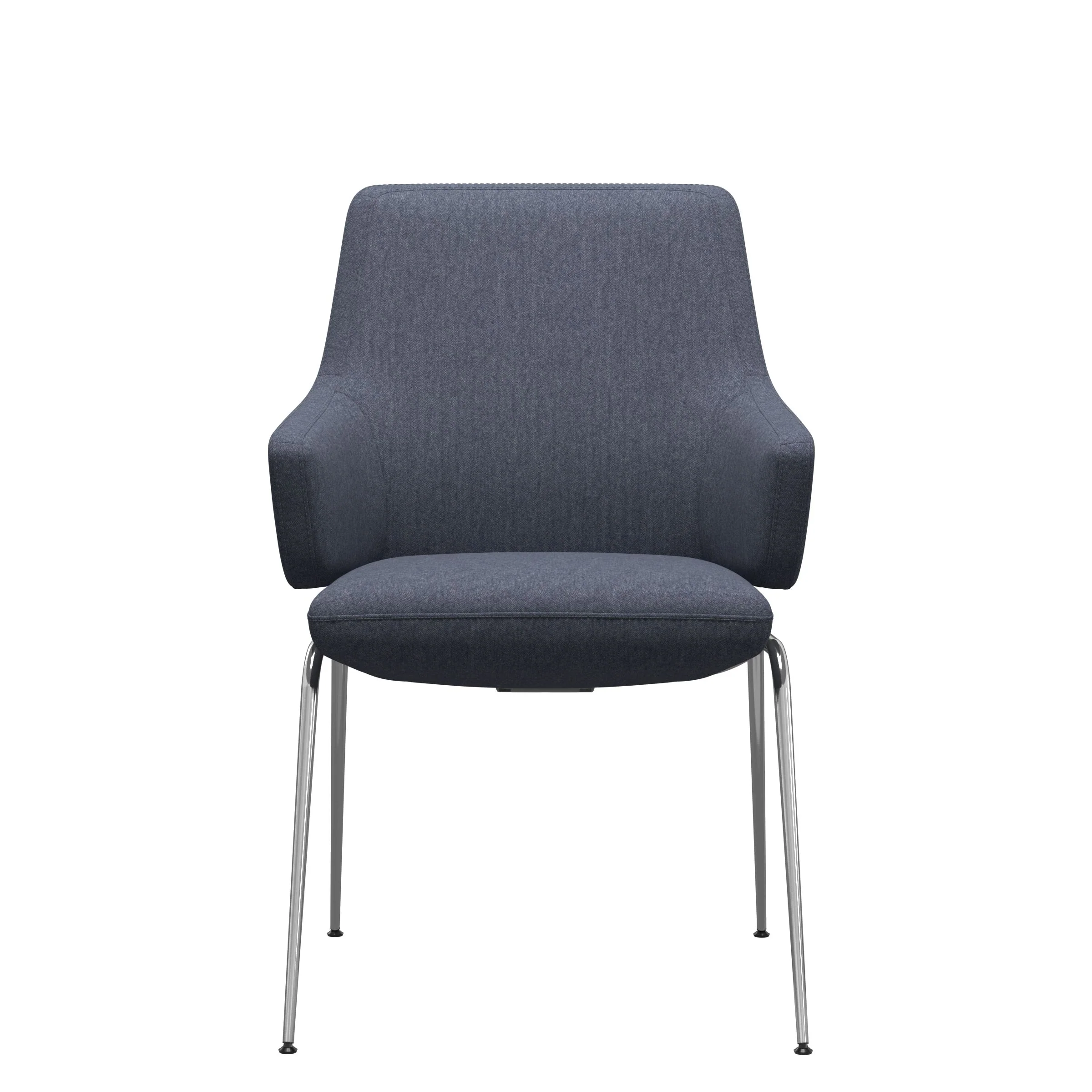 Vanilla Dining Chair With Arms - D300 - LB - Fabric - Image 4