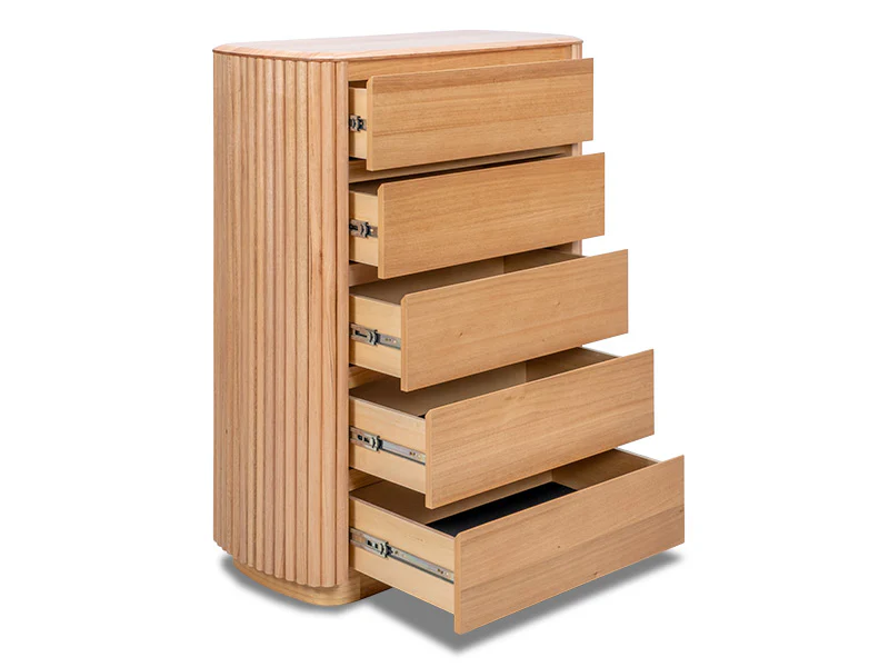Villa 5 Drawer Tallboy - Image 5