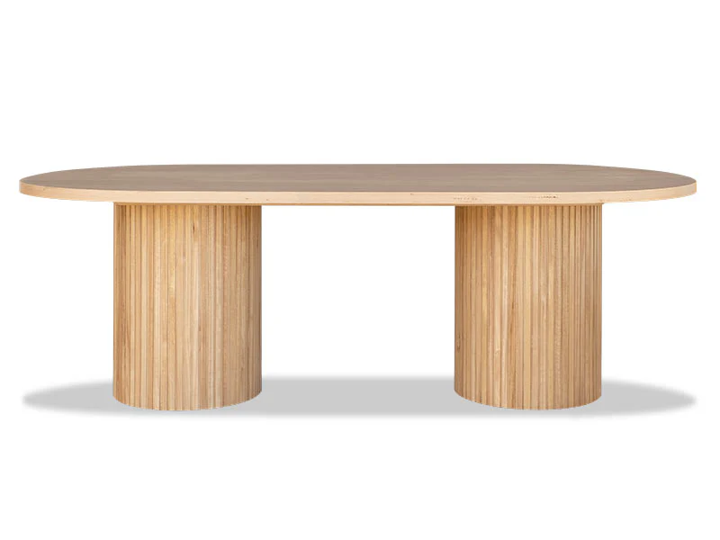 Voyager Double Pedestal Table - Natural - Image 3