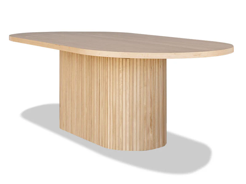Voyager Single Pedestal Table - Natural - Image 3